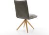 Drehstuhl Lelio-Flex Bouclé Soft Schlamm Holzgestell kantig Natur 180° drehbar Taschenfederkern Bild 5