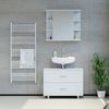 Vicco 'Ilias' Waschbeckenunterschrank, Spanplatte, 60,8 x 80 x 33 cm, Weiß Bild 4