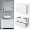 Vicco 'Ilias' Waschbeckenunterschrank, Spanplatte, 60,8 x 80 x 33 cm, Weiß Bild 2