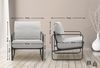 CLP Lounger Manea mit Metallgestell,creme Stoff Bild 2