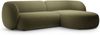 Micadoni Ecksofa Kate 3-Sitzer Rechts Samt Grün Bild 2