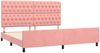 Bettgestell mit Kopfteil Samt Rosa 200x200 cm Bild 4