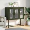 vidaXL Sideboard Olivgrün 100,5x39x107 cm Kaltgewalzter Stahl 853408 Bild 4