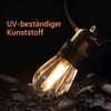 Quntis Lichterkette LED Lichterkette Outdoor 16/31m Balkonlampen Gartenlampen erweiterbare, Lichterketten mit Steckdosen für Balkon Party Halloween Weihnachtsdeko Bild 4
