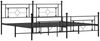 vidaXL Bettgestell mit Kopf- und Fußteil Metall Schwarz 193x203 cm 374363 Bild 4