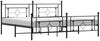 vidaXL Bettgestell mit Kopf- und Fußteil Metall Schwarz 193x203 cm 374363 Bild 2