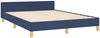 vidaXL Bettgestell ohne Matratze Blau 140x190 cm Stoff 3124974 Bild 5