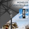 Huracan Sonnenschirm Strandschirm Neigbar, Sonnenschirme,Balkonschirm,Gartenschirm, Strandschirm mit/ohne LED, 300/350cm Durchmesser, neigbar/knickbar Bild 3