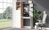 Schreibtisch mit Schrank & Regal, weiß/natur, 123,5x45x168,5 cm Bild 5