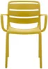 Vente-unique - MOAH Garden dining set Plastik Gelb - B 56,5 cm x H 81 cm x L 60 cm Bild 5
