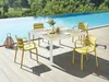 Vente-unique - MOAH Garden dining set Plastik Gelb - B 56,5 cm x H 81 cm x L 60 cm Bild 2