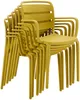 Vente-unique - MOAH Garden dining set Plastik Gelb - B 56,5 cm x H 81 cm x L 60 cm Bild 4