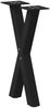 vidaXL Couchtischbeine X-Form 2 Stk. Schwarz 28x(42-43) cm Stahl 4012888 Bild 4