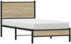 vidaXL Metallbett ohne Matratze Sonoma-Eiche 80x200 cm 4007859 Bild 4