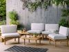 Lounge Set mit Tisch FRASCATI Zertifiziertes Akazienholz Hellgrau Bild 3