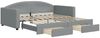vidaXL Tagesbett Ausziehbar mit Schubladen Hellgrau 100x190 cm Stoff 3197267 Bild 2