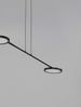 Nova Luce 9695252 SCOPE LED Pendelleuchte 2-flammig 3000K Schwarz dimmbar Bild 3