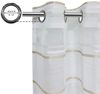 OTTO home Gardine Sirii (1 St), Ösen, halbtransparent, Polyester, Halbtransparent, angenehme Haptik, mit Streifen, modern Bild 4