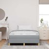 vidaXL Boxspringbett mit Matratze Hellgrau 120 x 200 cm Stoff 3398556 Bild 3