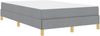 vidaXL Boxspringbett mit Matratze Hellgrau 120 x 200 cm Stoff 3398556 Bild 4
