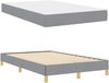 vidaXL Boxspringbett mit Matratze Hellgrau 120 x 200 cm Stoff 3398556 Bild 5