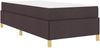 vidaXL Bettrahmen mit Matratze Dunkelbraun 100 x 200 cm Stoff 3398916 Bild 4