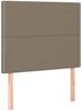 vidaXL Boxspringbett mit Matratze Taupe 100x200 cm Stoff 3136497 Bild 5