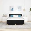 vidaXL LED Boxspringbett mit Kopfteil Schwarz 140 x 190 cm Stoff 3342438 Bild 4