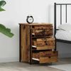 vidaXL Nachttisch Braun 40 x 36 x 60 cm Massives upgecyceltes Holz 871257 Bild 4