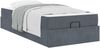 vidaXL Bettgestell mit Matratze 2 pcs Dunkelgrau Samt 3399541 Bild 2