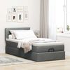 vidaXL Ottomane Bett mit Matratze & LEDs Dunkelgrau 80x200 cm Stoff 3312264 Bild 4
