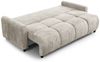 Sofa 3-Sitzer mit Schlaffunktion GIANA Stoff Soft Beige Bild 5