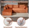 Leawin Sofa Modulares L-Form Sofa – Komfortable Sofas Wohnzimmer für kleine Räume, 3-Sitzer Ecksofa, bequem & platzsparend, ideal für Wohnzimmer Bild 3