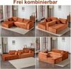 Leawin Sofa Modulares L-Form Sofa – Komfortable Sofas Wohnzimmer für kleine Räume, 3-Sitzer Ecksofa, bequem & platzsparend, ideal für Wohnzimmer Bild 4