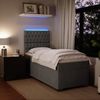 vidaXL Boxspringbett mit Matratze Dunkelgrau 90x200 cm Samt 3293117 Bild 4