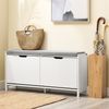 SoBuy FSR151-L-W Schuhbank, MDF, Lackiert, Weiß, 105 x 52 x 24 cm Bild 4