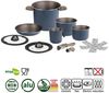 BRUNNER Topf-Set BRUNNER Camping Topfset TORRALTA Vacublock Leicht, Stapelbar, Alu, (7-tlg) Bild 2