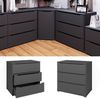 Kommode Ruben Anthrazit 48 x 77.6 cm mit 3 Schubladen Vicco Bild 2