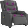 vidaXL Massagesessel Elektrisch Dunkelgrau Stoff 3206571 Bild 3