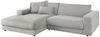 KAWOLA Sofa MADELINE Ecksofa Cord steingrau Longchair links 85 x 190 x 270 cm Bild 5