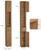 SoBuy BZR34-II-PF Badezimmer-Hochschrank, Spanplatte, Melamin, Hellbraun, 20 x 180 x 20 cm Bild 3