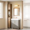 SoBuy BZR34-II-PF Badezimmer-Hochschrank, Spanplatte, Melamin, Hellbraun, 20 x 180 x 20 cm Bild 5