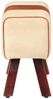 vidaXL Sitzbank Turnbock-Design 58 cm Braun Echtleder Massivholz Mango 320785 Bild 3
