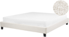 Bett mit Lattenrost ROANNE 180 x 200 cm Bouclé Creme Bild 1