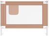 Kleinkind-Bettschutzgitter Taupe 90x25 cm Stoff Bild 2