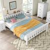 Bett 140x200 cm aus Kiefernholz mit Stauraum – minimalistisches, stabiles Massivholzbett Bild 4