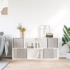 vidaXL Faltboxen 4 Stk. Braun 32x32x32 cm Vlies 4018985 Bild 4