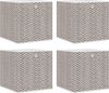 vidaXL Faltboxen 4 Stk. Braun 32x32x32 cm Vlies 4018985 Bild 2