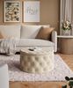 Lookway Hocker CHESTERFIELD runder gesteppter mit Staufach (1x Hocker), Durchmesser: ø70 cm Bild 3