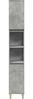 vidaXL 3-tlg. Badmöbel-Set Betongrau Holzwerkstoff 3324951 Bild 5